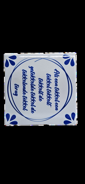Delfts Blauw Tegeltje